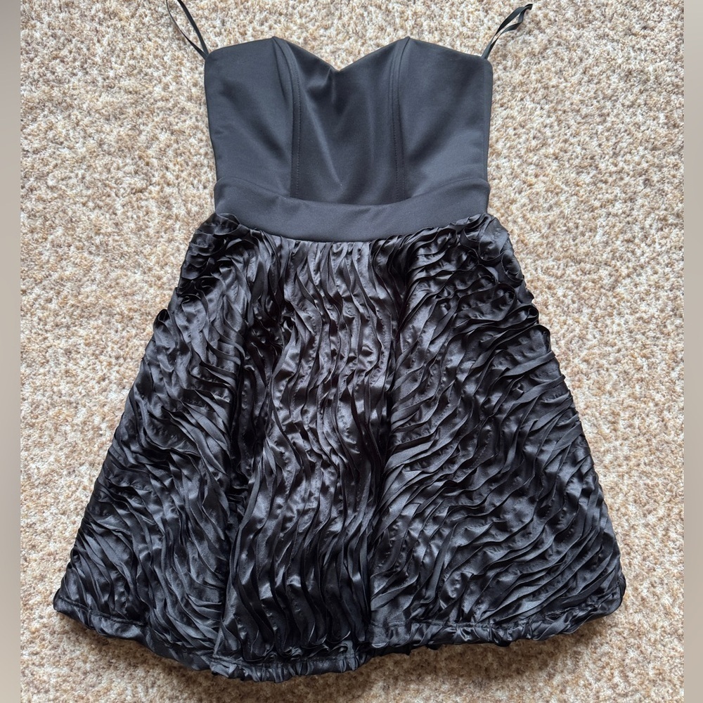 Arden B strapless black dress